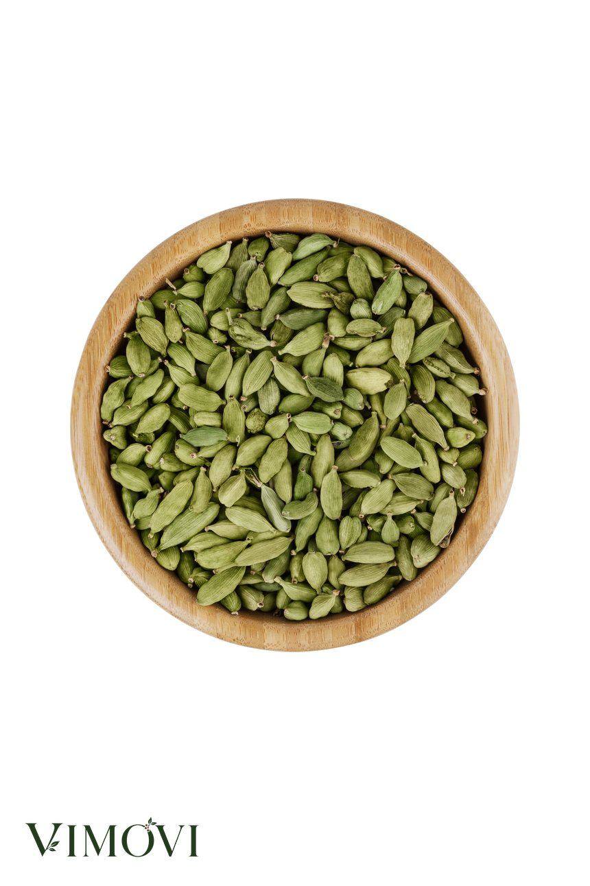 Whole Green Cardamom &mdash; Screened green cardamom capsules, graded by size